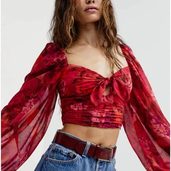 FOR LOVE AND LEMONS TRISHA CROP TOP - Picture 4 of 4